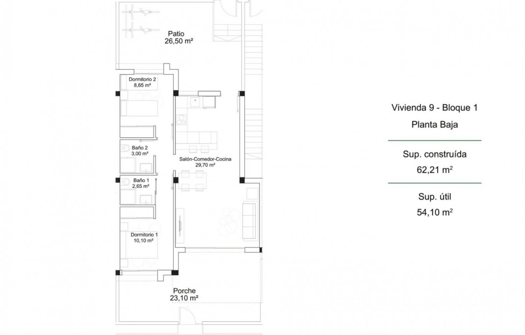 New Build - Bungalow - Orihuela Costa - PAU 26