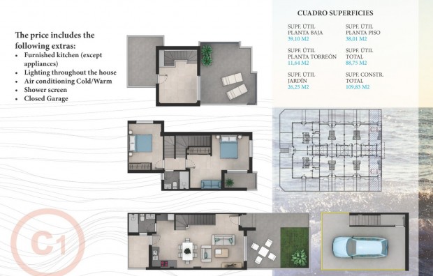 Nieuwbouw - Town House - La Manga del Mar Menor - LA MANGA