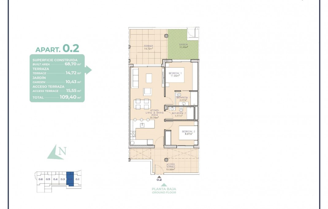 Nieuwbouw - Apartment - Los Alcazares - Serena Golf