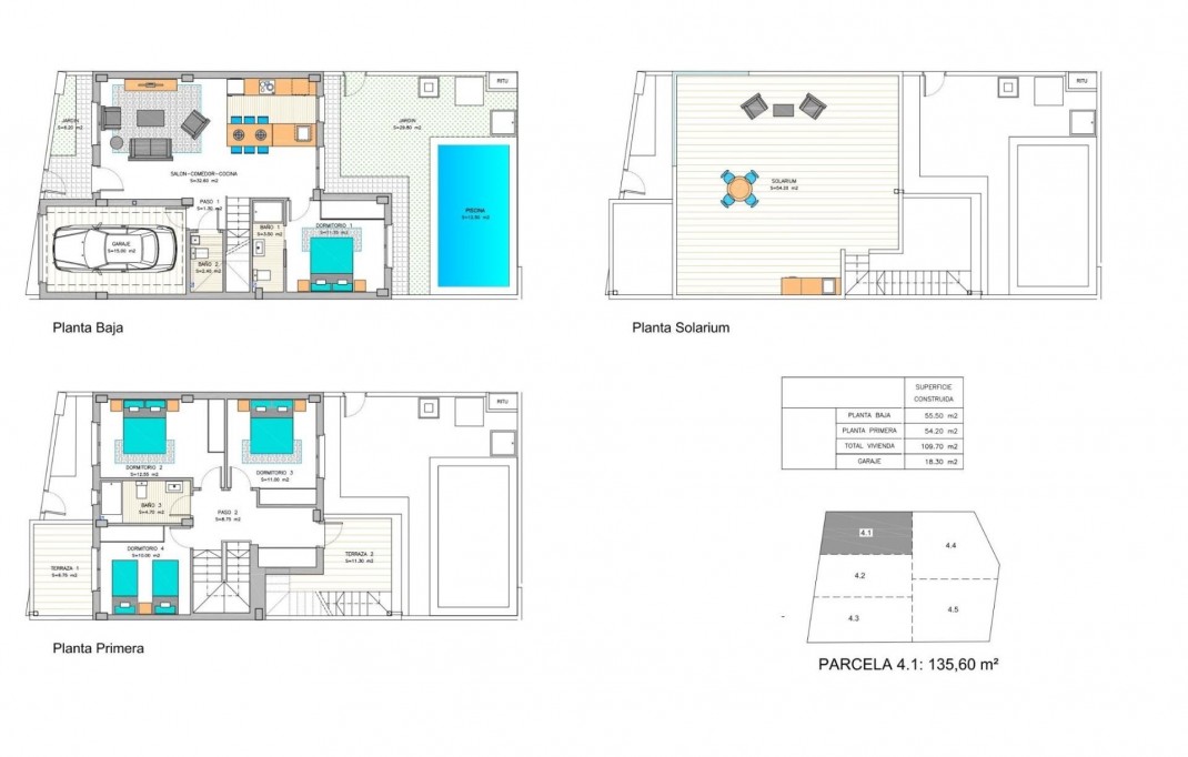 Nieuwbouw - Town House - Los Belones - Centro