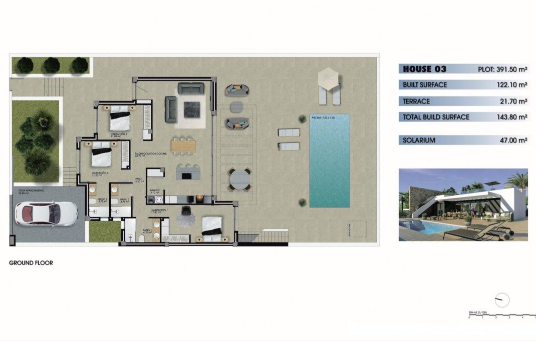 Nueva construcción  - Villa - Mutxamel - Dorado Country Club