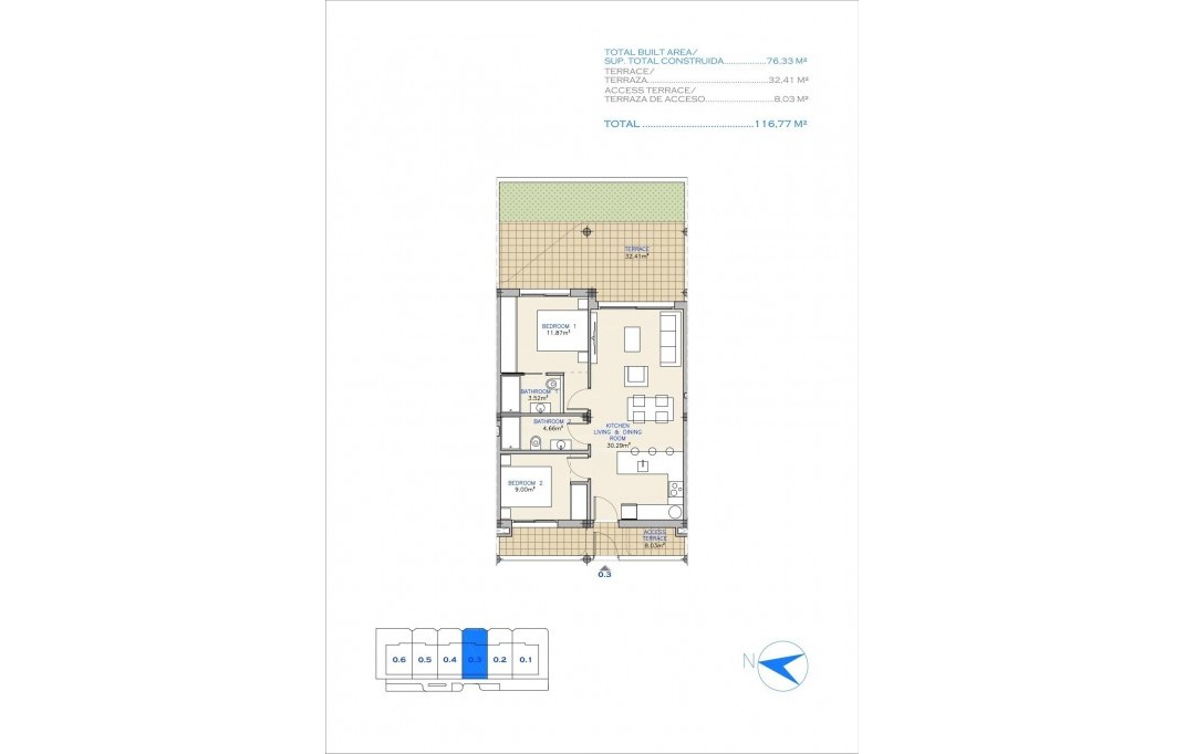 Nieuwbouw - Apartment - Los Alcazares - Serena Golf