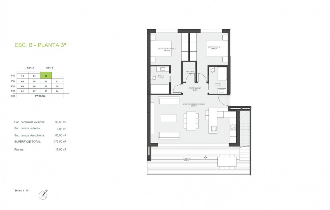 Nieuwbouw - Penthouse - Orihuela - Las Colinas Golf