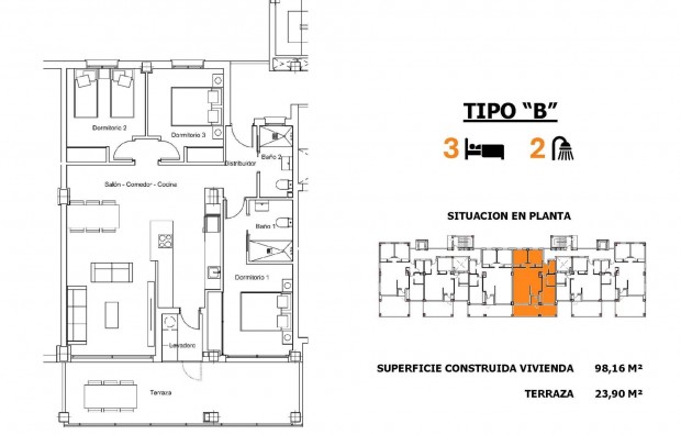 New Build - Apartment - San Miguel de Salinas - Pueblo