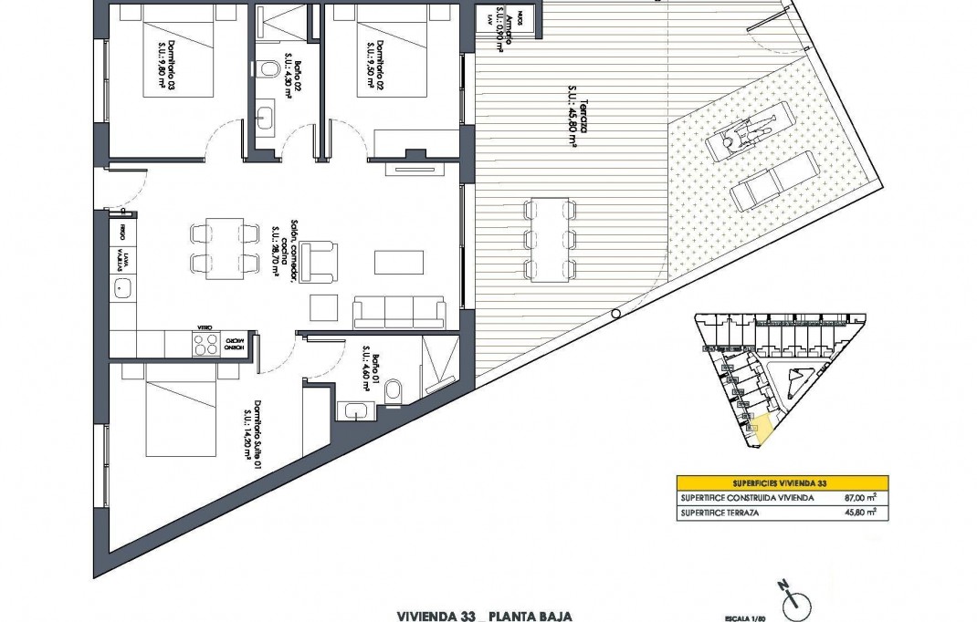 New Build - Bungalow - San Fulgencio - Pueblo