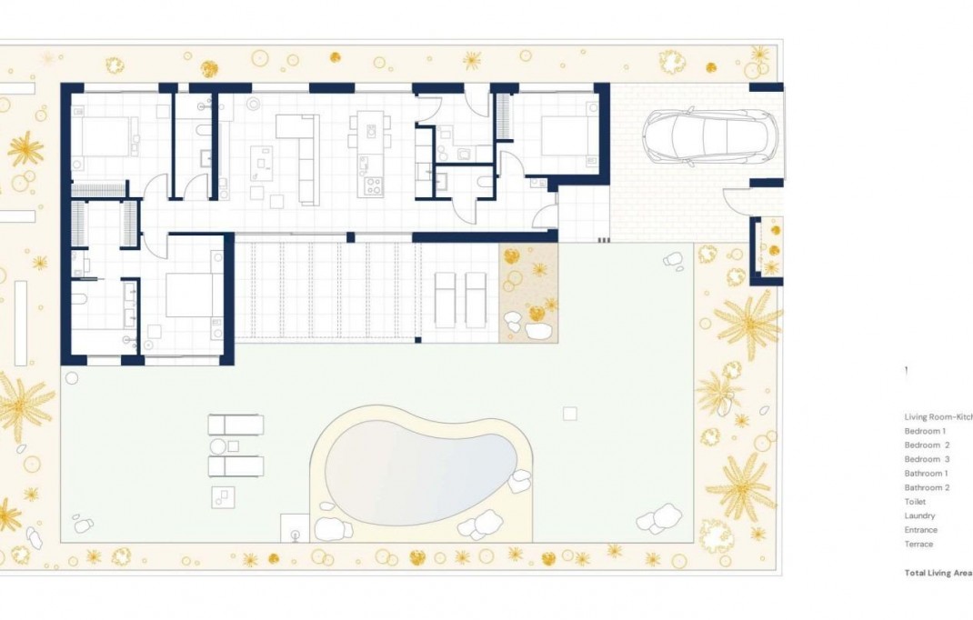 Nieuwbouw - Villa - BAÑOS Y MENDIGO - Altaona Golf