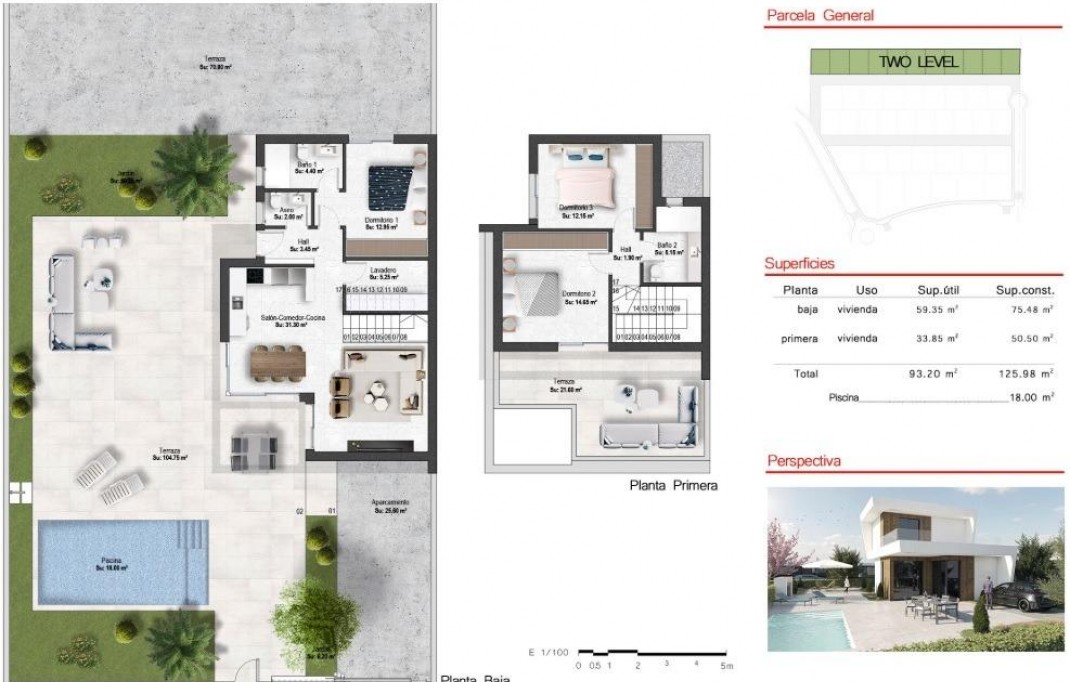 Nieuwbouw - Villa - BAÑOS Y MENDIGO - Altaona golf and country village