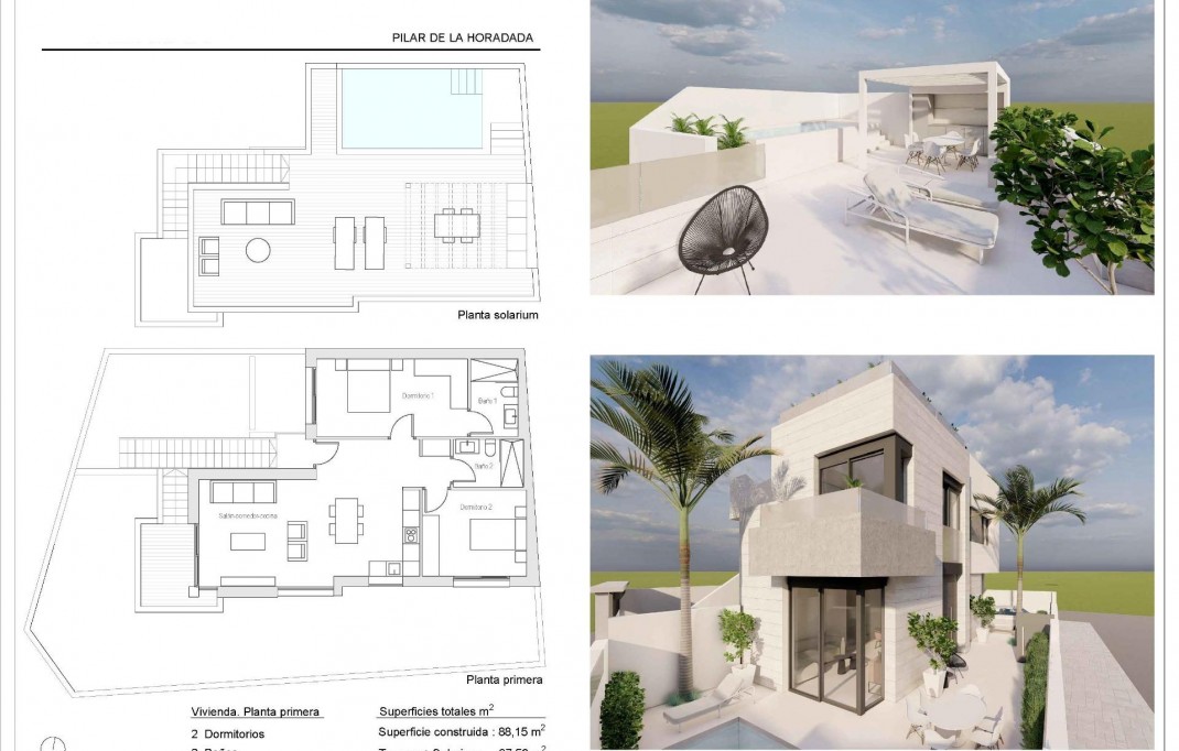 Nieuwbouw - Bungalow - Pilar de la Horadada - pueblo