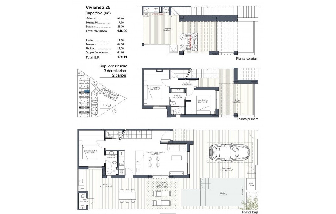 New Build - Quad House - Los Alcazares - Serena Golf