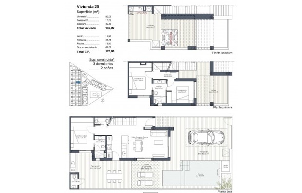 New Build - Quad House - Los Alcazares - Serena Golf