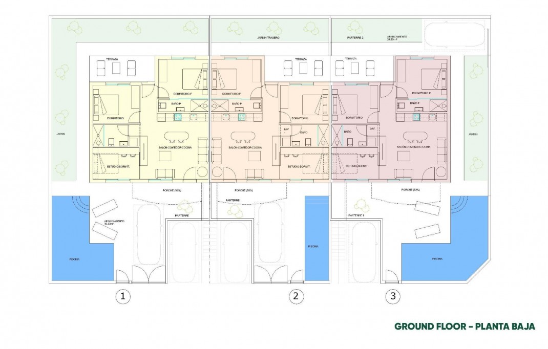 New Build - Bungalow - Pilar de la Horadada - parques de Andromeda