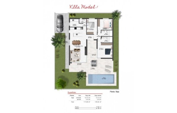 Nieuwbouw - Villa - BAÑOS Y MENDIGO - Altaona golf and country village