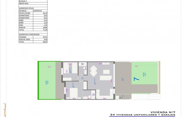 Nieuwbouw - Bungalow - Pilar de la Horadada - pueblo