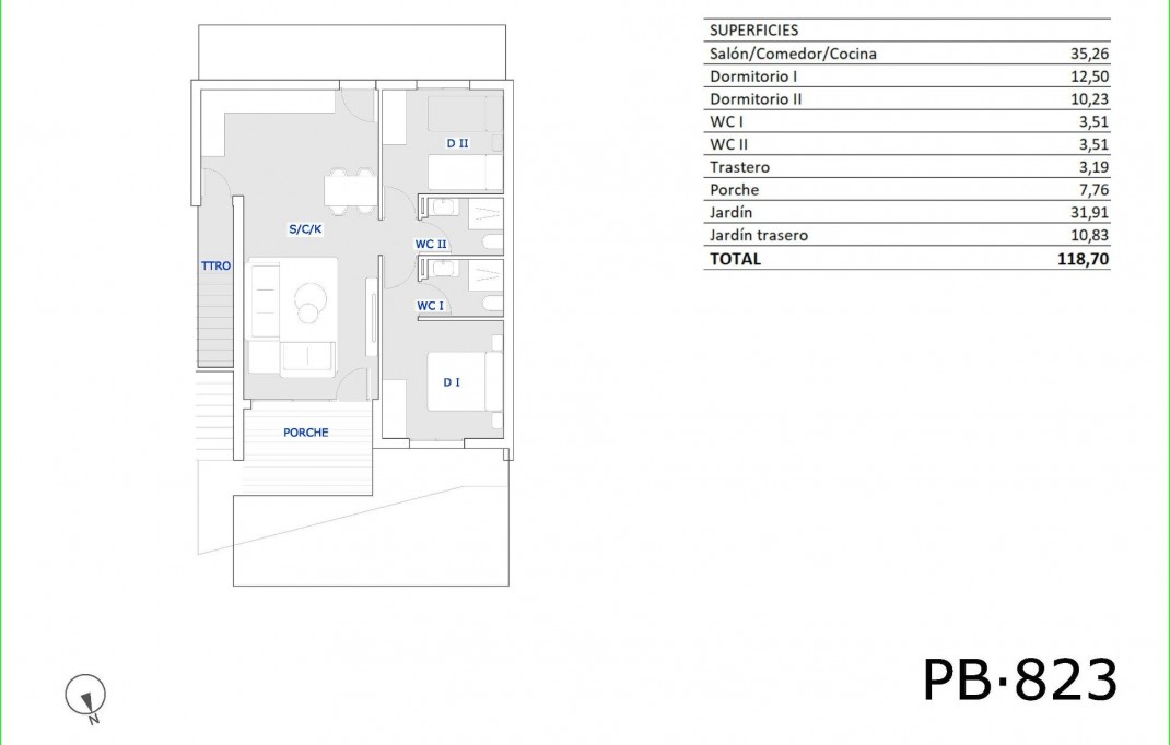Nieuwbouw - Bungalow - San Miguel de Salinas - Pueblo