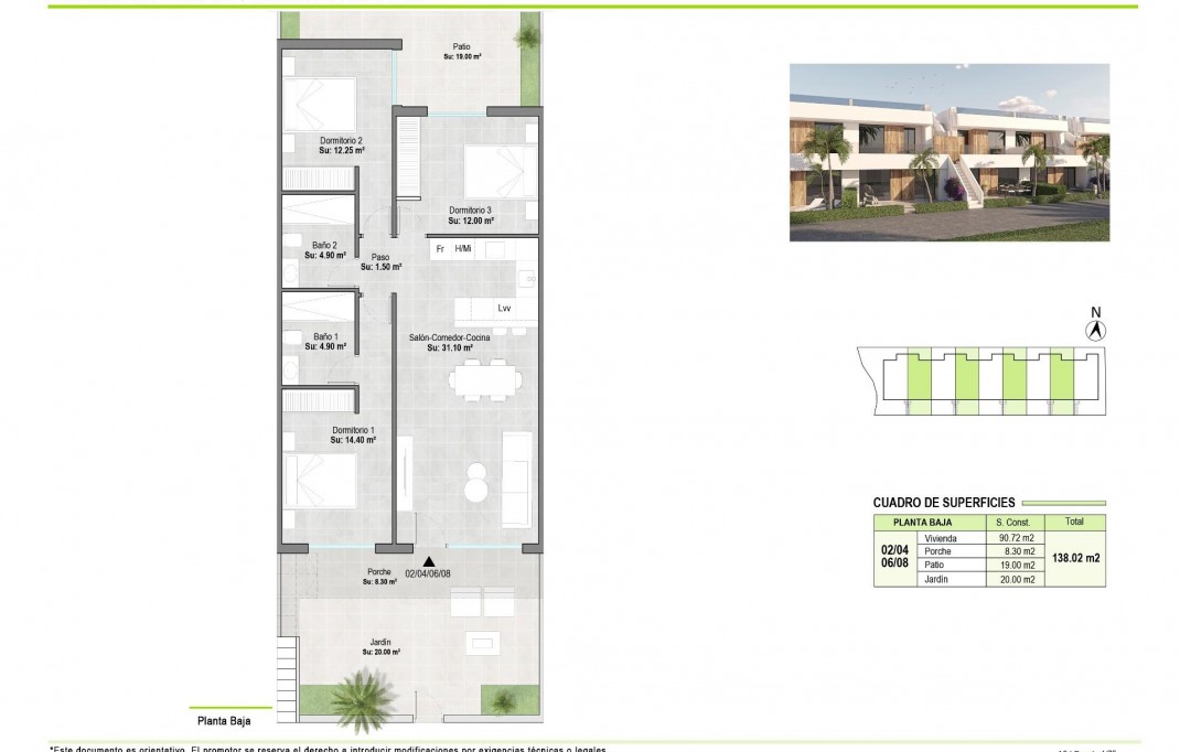 Nieuwbouw - Bungalow - Alhama de Murcia - Condado de Alhama