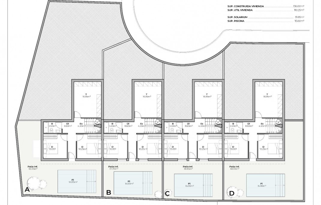 Nieuwbouw - Town House - Mazarron - Country Club