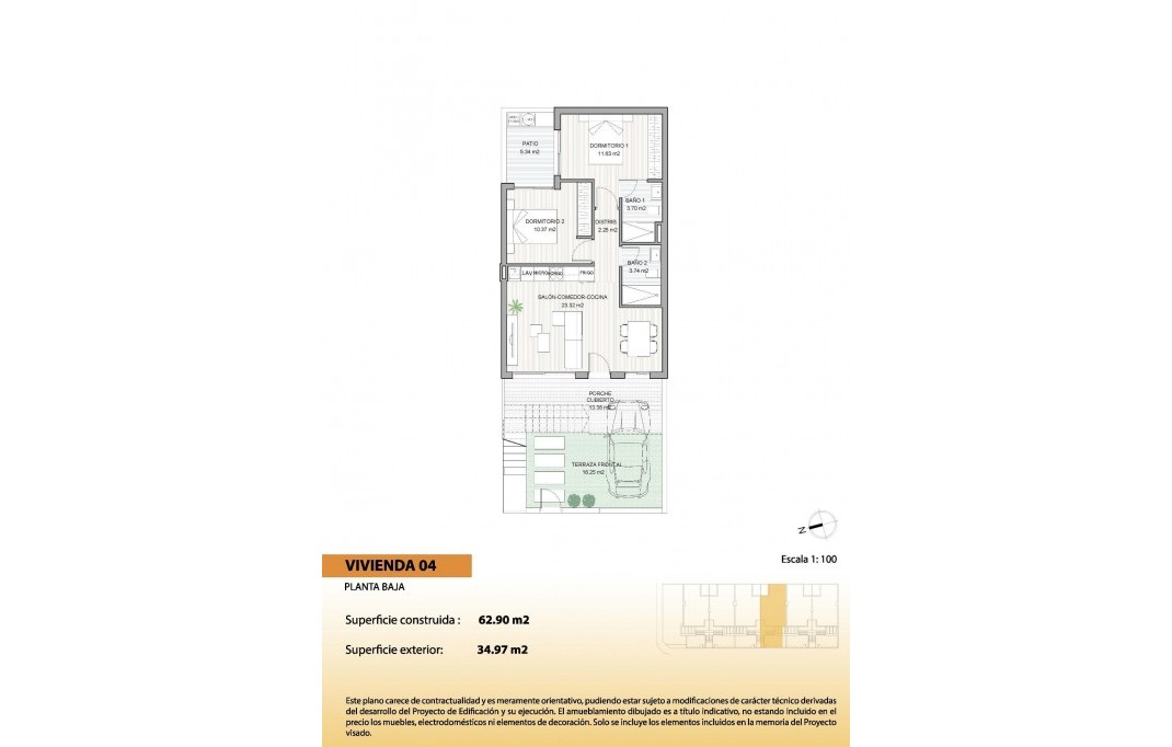 Nieuwbouw - Bungalow - San Pedro del Pinatar - El salero