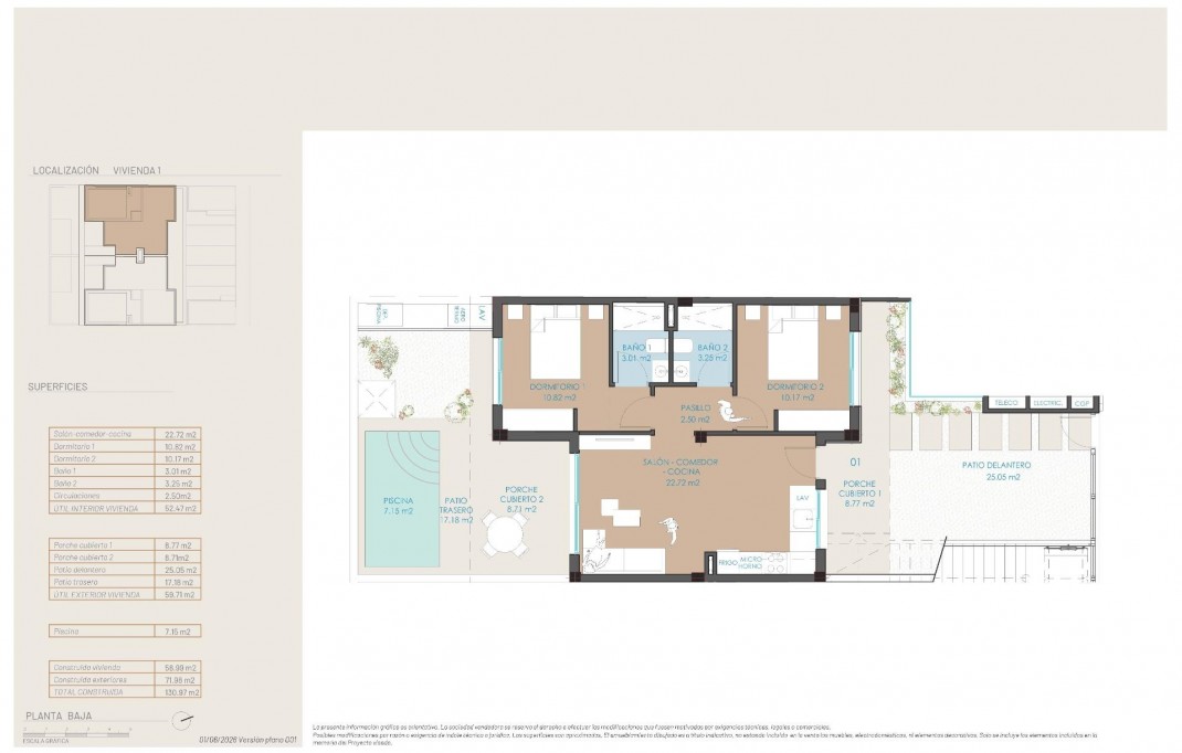 Nieuwbouw - Bungalow - San Pedro del Pinatar - Molino Del Chirrete
