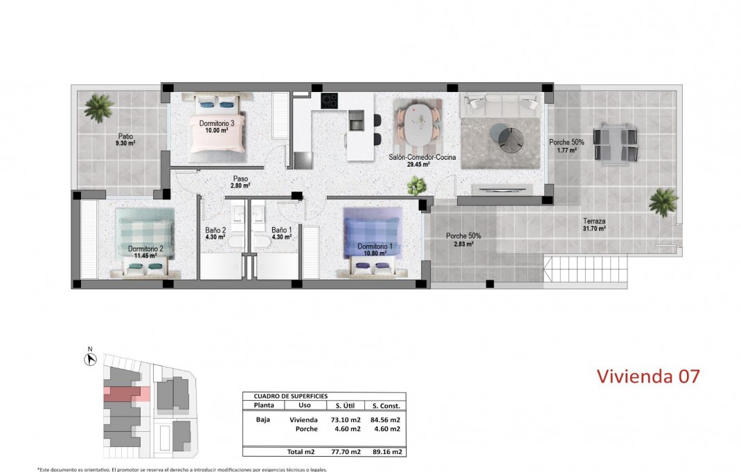 Nieuwbouw - Bungalow - Pilar de la Horadada - pueblo