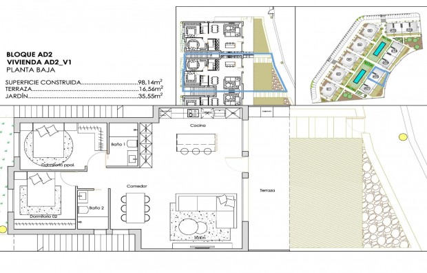 Nieuwbouw - Bungalow - Torre Pacheco - Santa Rosalia Lake And Life Resort