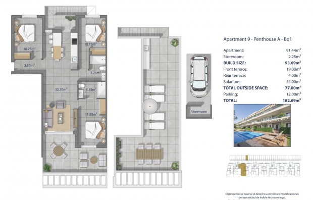 Nieuwbouw - Penthouse - Los Alcazares - Los Narejos