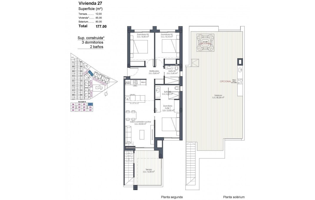 Nieuwbouw - Penthouse - Los Alcazares - Serena Golf