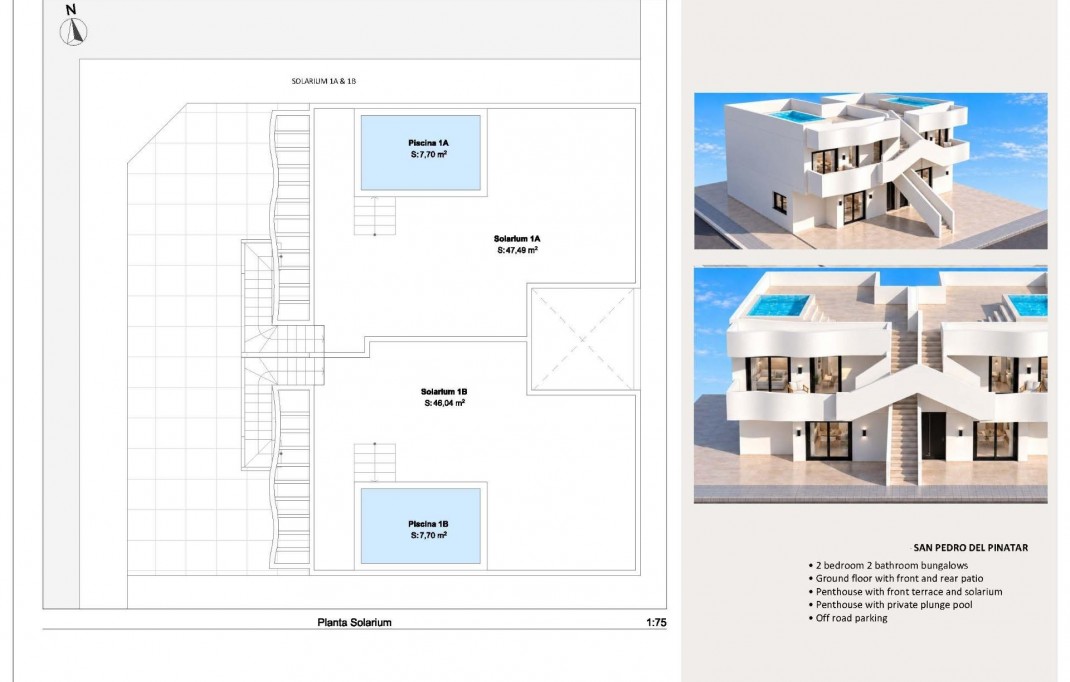 Nieuwbouw - Bungalow - San Pedro del Pinatar - Los Peñascos