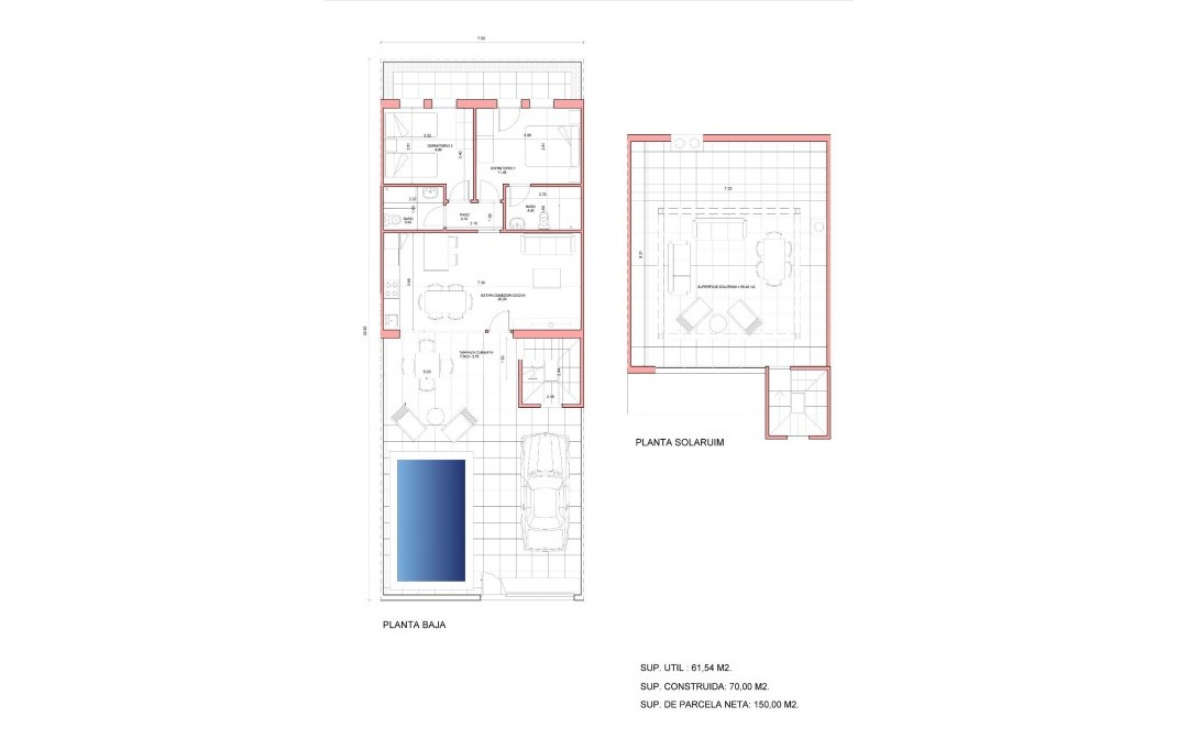 Nieuwbouw - Town House - Fuente Álamo - La Pinilla