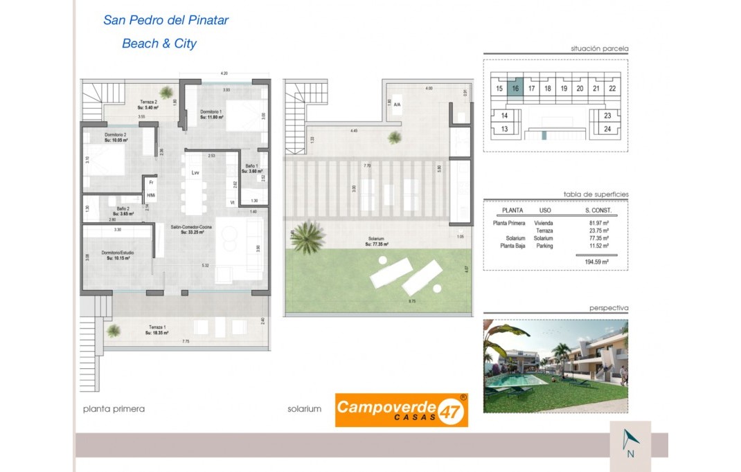 New Build - Bungalow - San Pedro del Pinatar - San Pedro del Pinatar centro